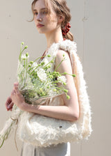 Knot Lace Shoulder Bag_Beige