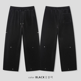 [Unisex] ベルベットミンクリベットバンディングパンツ