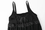 Antique lace dress - black