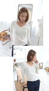 Lacecore Soft-Fit V-Neck Long Sleeve