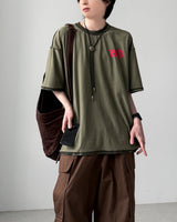 ホーンリバーシブル半袖Tシャツ