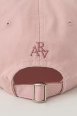 Avivere レタリングキャップ デニムピンクブラウン