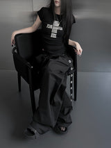 metallic cross stud short sleeve (3color)