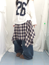 Numbering loose sweatshirt