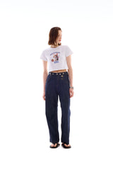 ラビットキャットクロップTシャツ