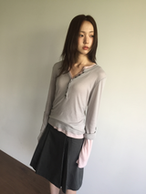 Double-way long sleeve (4color)