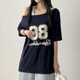 Deronspan Unbal Shoulder Boxy Fit Short Sleeve Tee