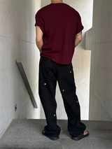 [S/S]ワッフルレギュラークロップTシャツ(5color)