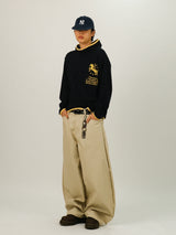 FR Non-Fade Stripe Curved Pants