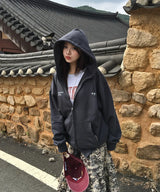 (zp) MMシンボルロゴ2WAYジップアップ (GREY)