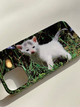 [flowery baby kitten hard case]