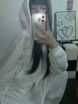 ストリートパッチフーディージップアップ🤎🤍🖤3COLOR