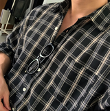 River One Pocket Buckle Check Shirt