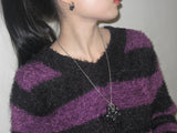 gleaming star dot necklace [black]