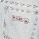 Sticker Print Denim Pants