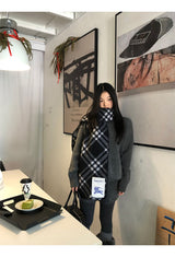Wool charcoal oversized knit pants two-piece set
