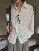 Nogsi grunge dyeing overfit shirt
