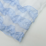 frill oganza skirt