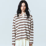 CLASSIC STRIPE PK LONG SLEEVE_BEIGE