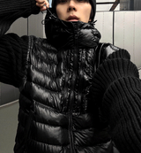 Romtel Dark Black Lightweight Padding + Black Knit