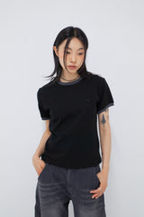 BPT Symbol Logo Ringer Tee Black