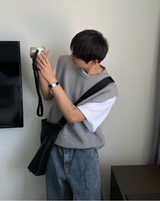 ラウンドネックパンチングベスト