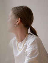 Cream Pebble Necklace