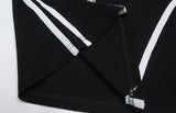 Funky グラフィックレースアップクロップTシャツ 231949403