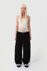 ARCHIVE CROSS PANTS-BLACK