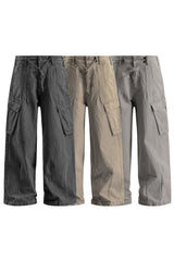 Washed Straight Work Pants