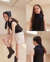 Cosymosy Silky Tie Bonnet Scarf - 3 Color