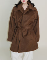 バルマカンシングルアルパカハーフコート (Wool Coat/Winter Coat)