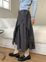 BUTTON TWO-WAY BERMUDA SLACKS (3C)