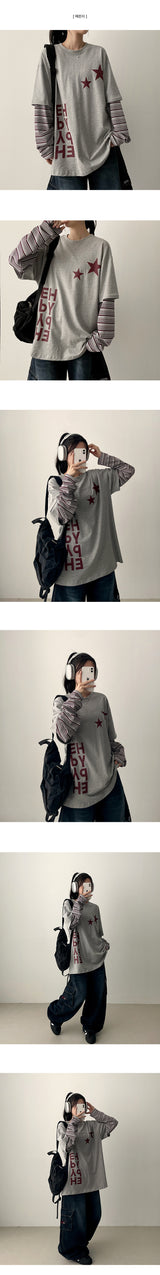 Eve Star Layered 長袖Tシャツ