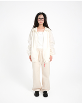 hooded mix wind jacket (cream)