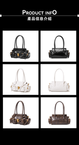 Mini “Milano” Oiled Leather Biker Bag