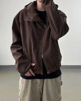 Bio unbalanced corduroy warmer jacket