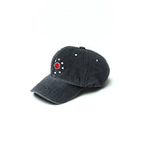 エンブロイダリーボールキャップ / BLACK DENIM