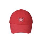 VINTAGE MINI BUTTERFLY BALL CAP_RED