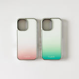 [MADE]candy gradient Standard Glass phonecase GREEN, PINK