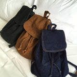 Taple denim cotton bucket backpack