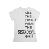 SEXXDEVIL Kill the trend プリントTシャツ