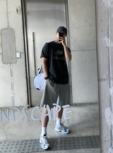 Look Wibird Supima Pigment Bermuda Pin Tuck Shorts