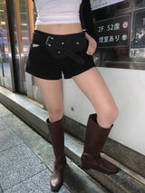 エデン エックス ストラップ レース スリーブレス トップ アンド ブイネック タイ クロップ カーディガン セット