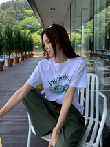 Otter Linen Straight Elastic Waist Pants / 4 colors