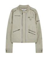 2 zip jacket (beige)