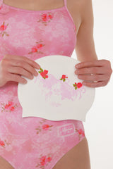 [Floral Veil_pink] One Piece Swimsuit