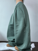 FLEECE🔥HEATER🔥BALLOON WIDE LONG PANTS💚💙💛🩶 7COLOR