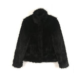 Hairy chain fur jacket 001