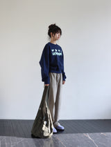 コーデュロイストラップパンツ (BEIGE)